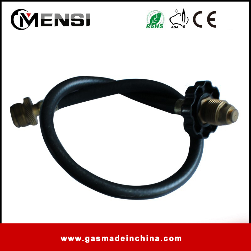 Rubber flexible gas hose for gas grill